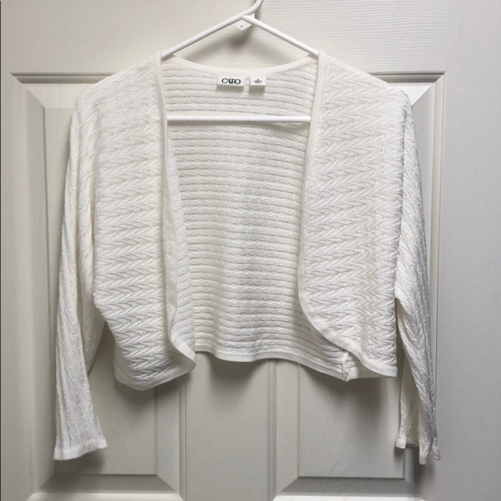 Cropped sweater/shrug